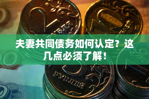 济南夫妻共同债务如何认定？这几点必须了解！