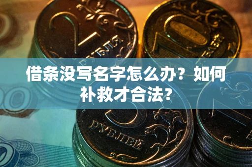 济南借条没写名字怎么办？如何补救才合法？