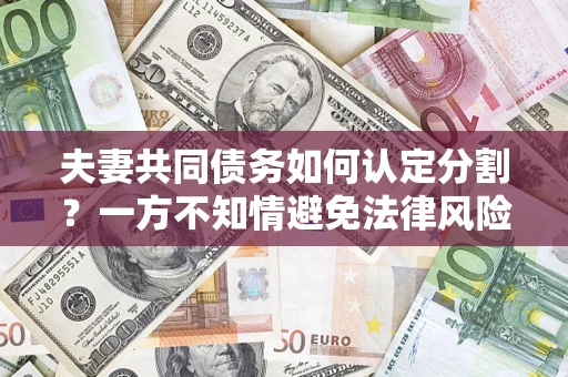 济南夫妻共同债务如何认定分割？一方不知情避免法律风险必看！
